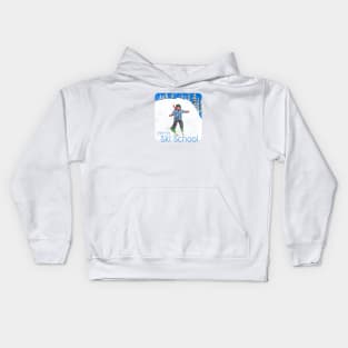 Kids, I Went To Ski School! Kids Hoodie